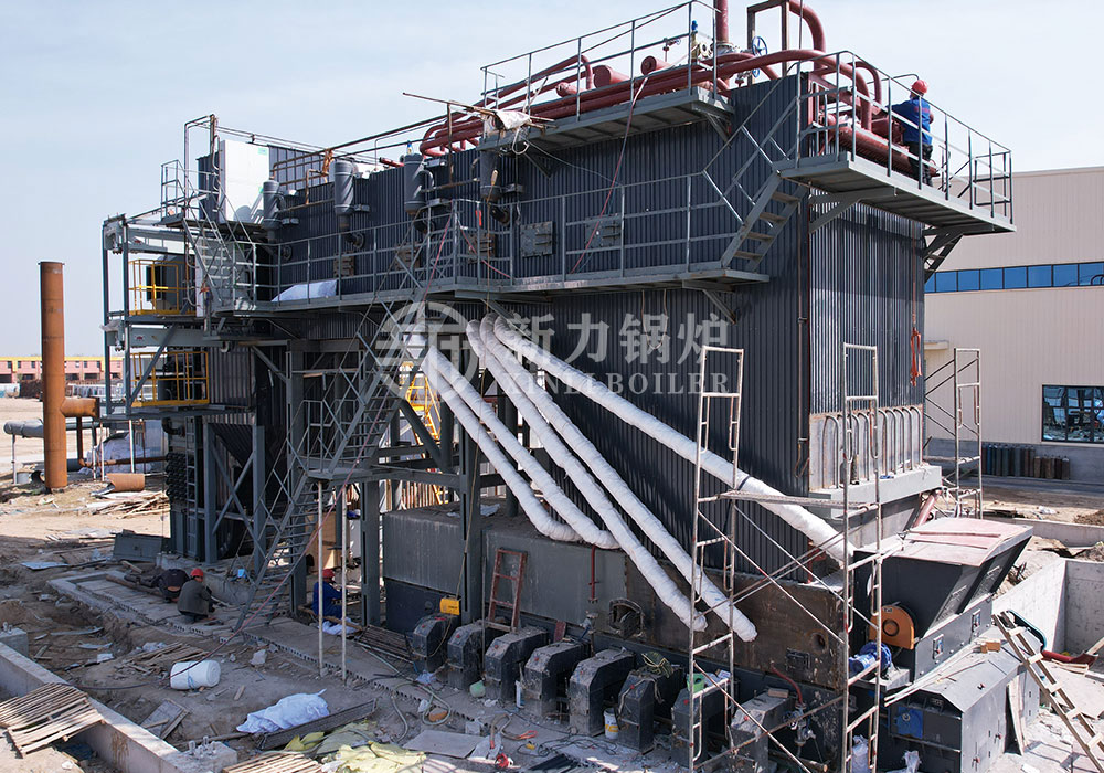 918搏天堂生物质锅炉——红盛建材施工现场